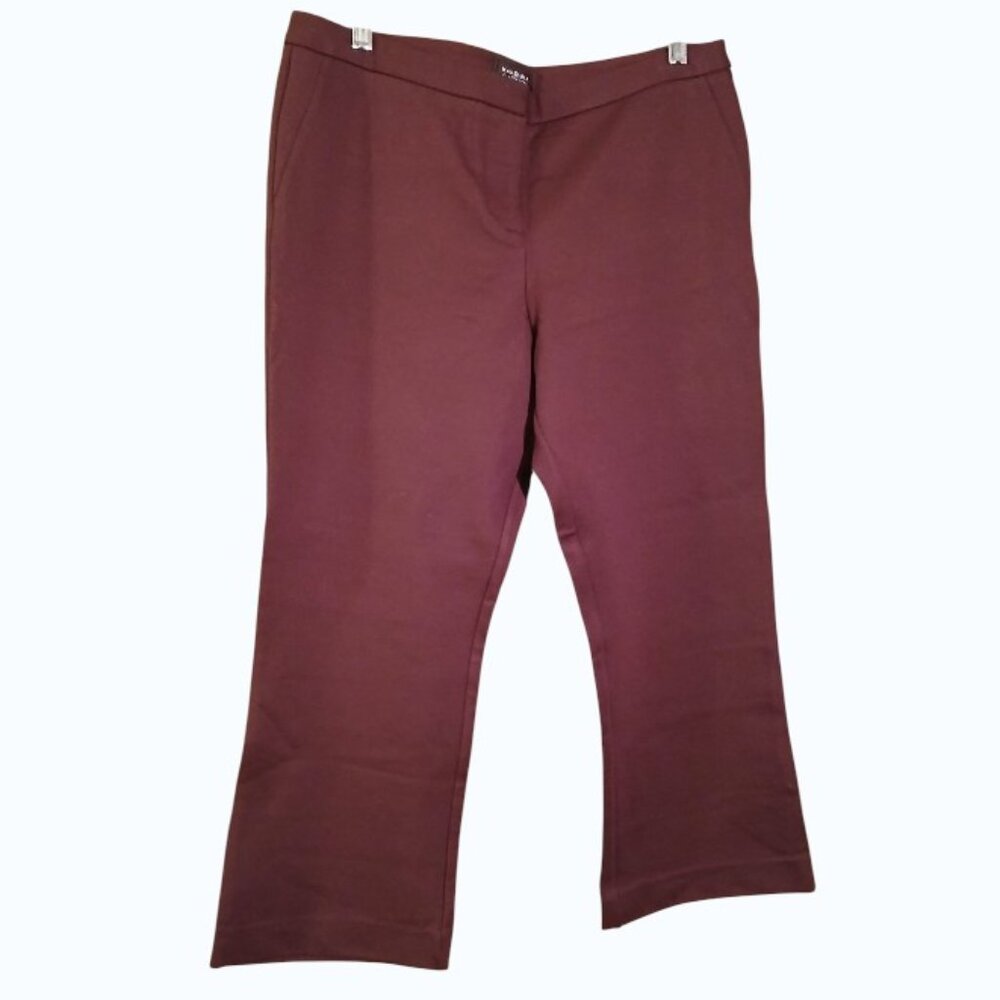 NWT- MAX & MIA Plum Ankle/Crop Pants - Picture 3 of 13